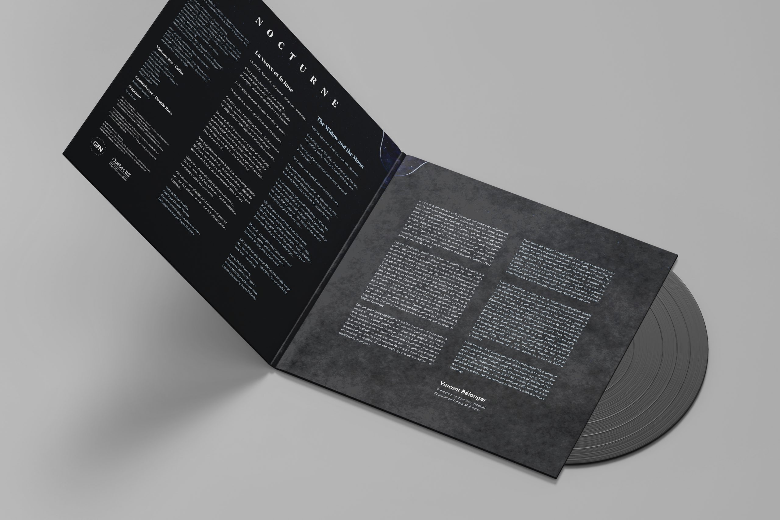 Nocturne – Vincent Bélanger & Les 9 (LP) - Image 4