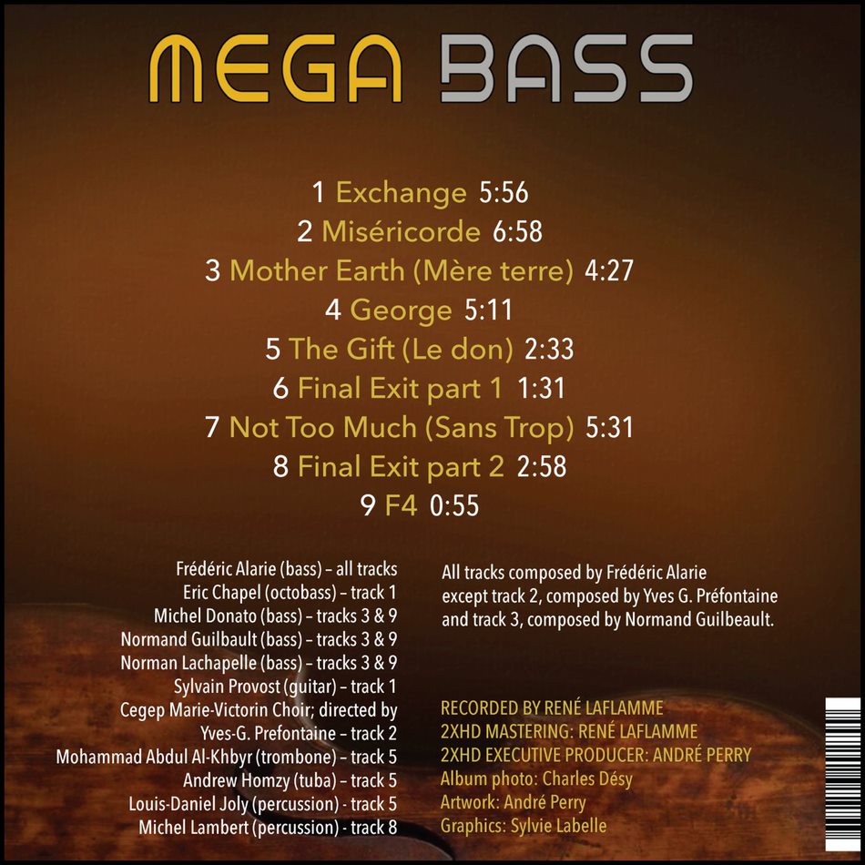 Mega Bass – Frédéric Alarie (CD) – Image 2