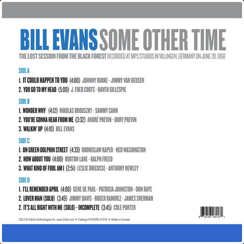 Bill Evans Trio – Some Other Time Vol. 2 (LP) - Image 2